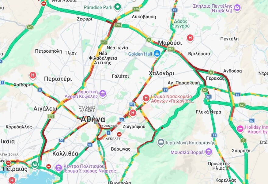 Σε εξέλιξη η έξοδος των εκδρομέων της Καθαράς Δευτέρας: Μποτιλιαρισμένος ο Κηφισός, 30λεπτες καθυστερήσεις στην Αττική Οδό