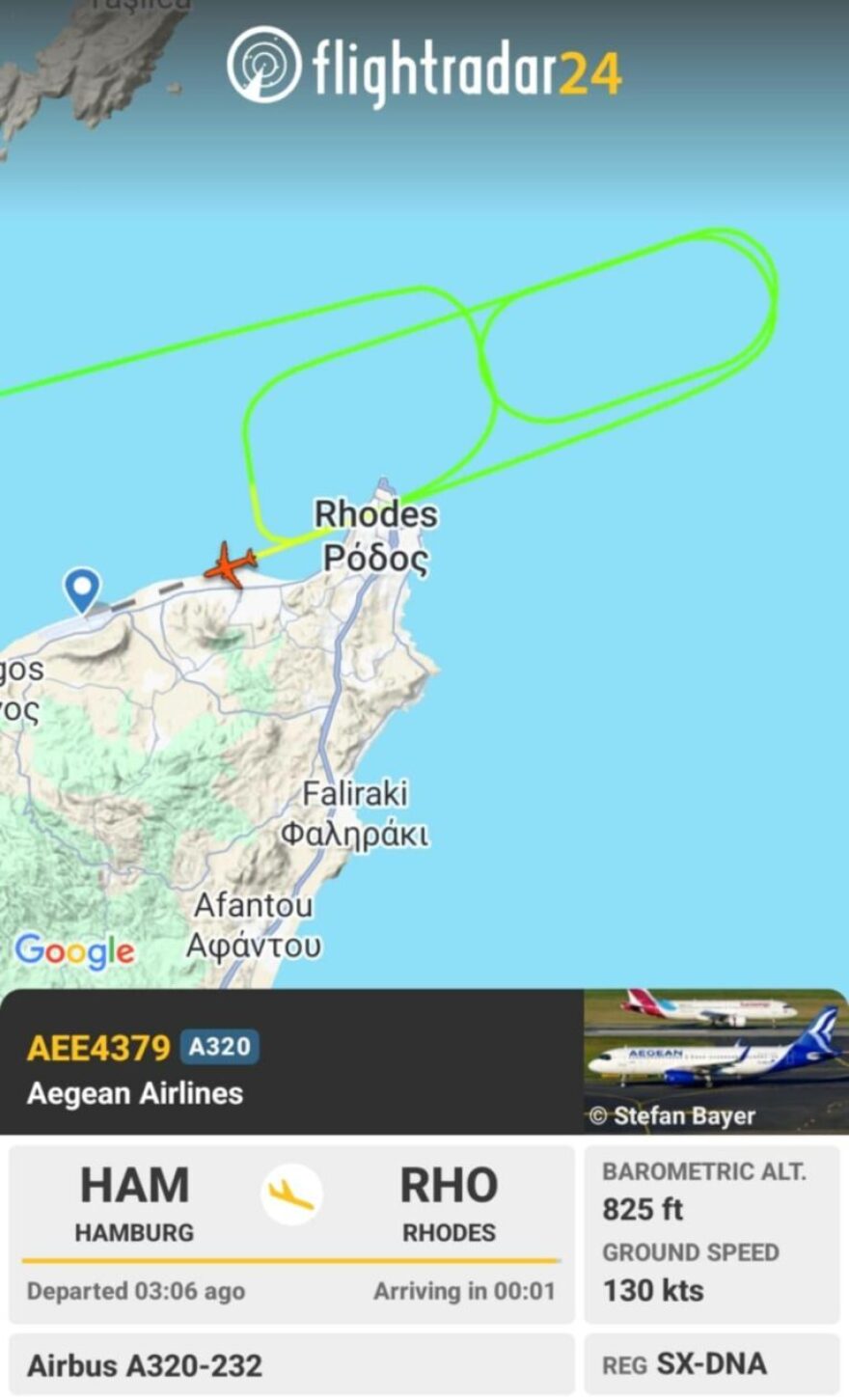 Χαρταετοί εμπόδισαν δύο φορές την προσγείωση αεροσκάφους από Αμβούργο στη Ρόδο
