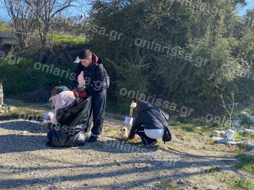 Στα Τέμπη μαθητές από εννέα χώρες για τη φροντίδα των 57 δενδρυλλίων ελιάς στον χώρο του δυστυχήματος, δείτε φωτογραφίες
