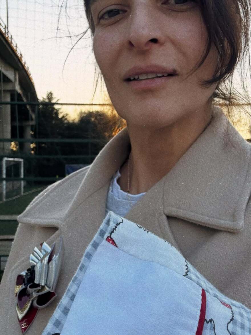 Η Αντιγόνη Κουλουκάκου πήγε στη Ρώμη με τον γιο της
