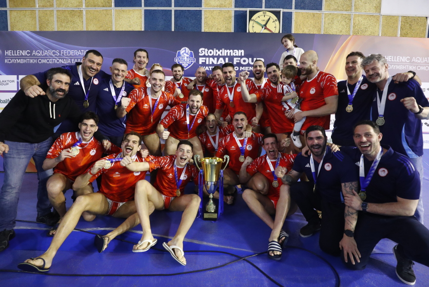 Κυπελλούχος Ελλάδας για 27η φορά στο πόλο ο Ολυμπιακός, 13-12 στον τελικό τον Παναθηναϊκό, δείτε βίντεο 