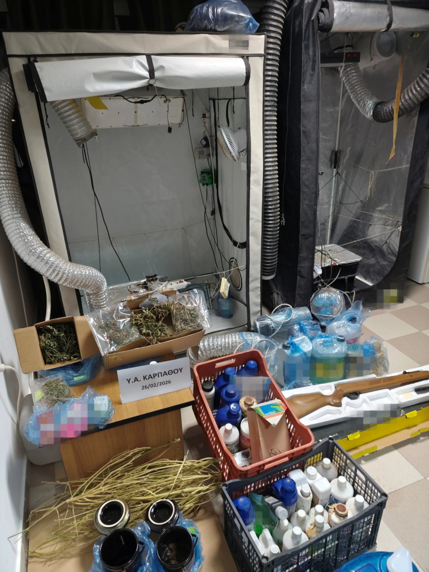 Χειροπέδες σε 43χρονο για καλλιέργεια ναρκωτικών στην Κάρπαθο
