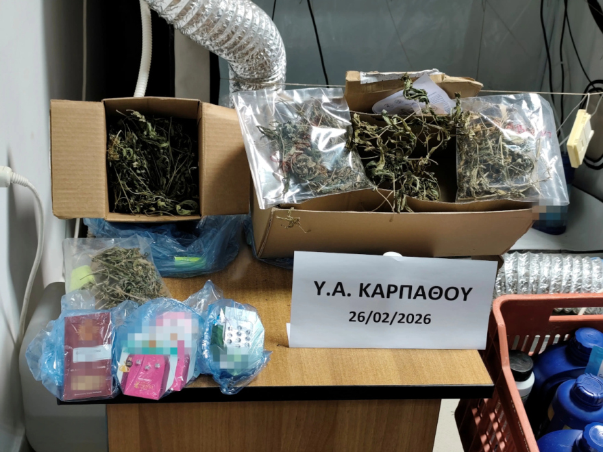 Χειροπέδες σε 43χρονο για καλλιέργεια ναρκωτικών στην Κάρπαθο
