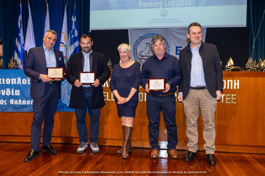 Ιστιοπλοΐα: Η λαμπερή απονομή των αγώνων κατάταξης της Ανοιχτής Θάλασσας, φωτογραφίες 

