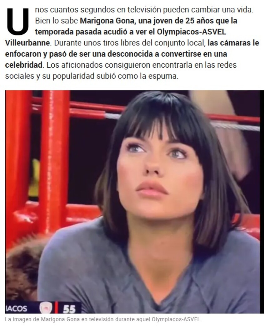 Αφιέρωμα της Marca στη Μαριγκόνα: Η κοπέλα από το Κόσσοβο που έγινε γνωστή λόγω του Ολυμπιακού 