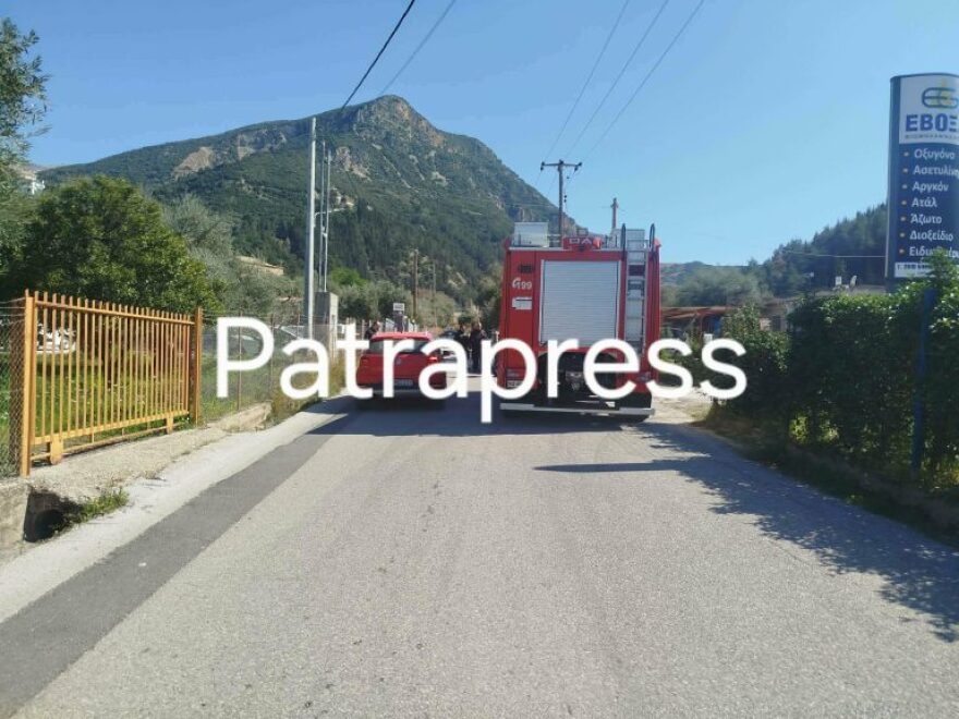 Έκρηξη σε όχημα σε εργοστάσιο στην Περιβόλα Πάτρας