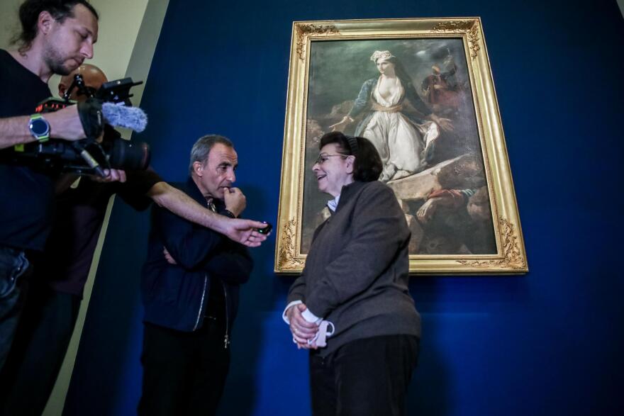 Για πρώτη φορά εκτίθεται στη χώρα μας ο εμβληματικός πίνακας του Ντελακρουά «η Ελλάδα στα ερείπια του Μεσολογγίου», δείτε φωτογραφίες