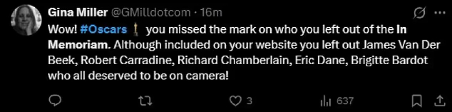 Η Ακαδημία εξήγησε γιατί έγιναν παραλείψεις στο αφιέρωμα στα Όσκαρ: «Αυτό ήταν το καλύτερο In Memoriam στην ιστορία των βραβείων»