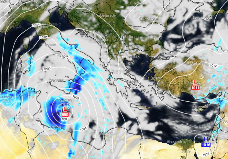 Διπλό χτύπημα της κακοκαιρίας προ των πυλών - Έρχονται βροχές και θυελλώδεις άνεμοι έως 8 μποφόρ, πού θα χιονίσει 
