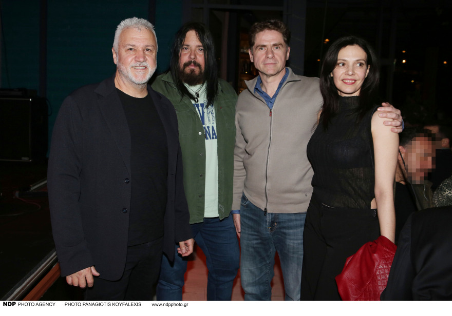 Ο Δημήτρης Λάλος και η Μαριλίτα Λαμπροπούλου στην παρουσίαση του νέου βιβλίου του Σπύρου Πετρουλάκη 
