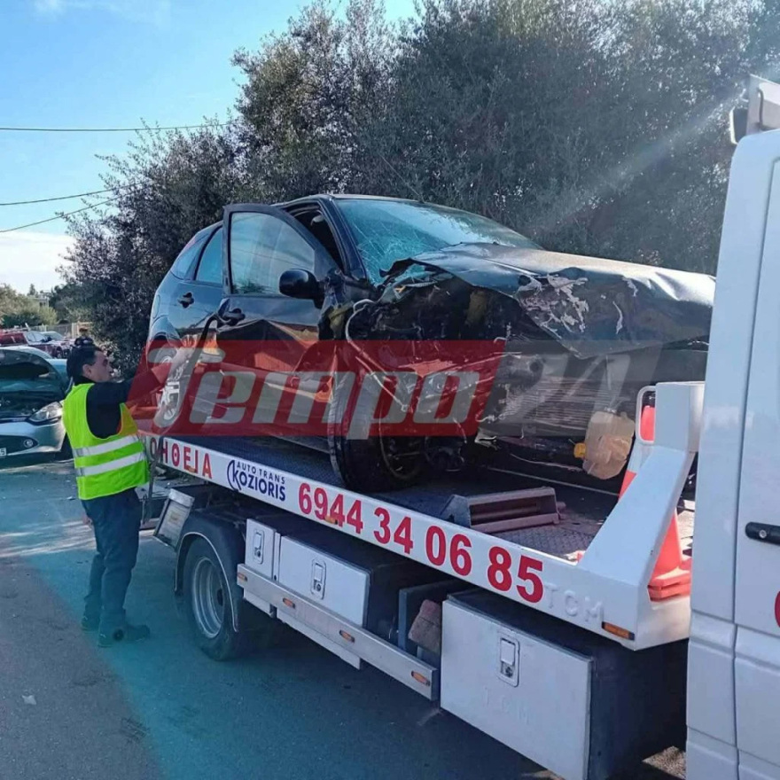 Δύο τραυματίες μετά από τροχαίο στην παλαιά εθνική οδό Πατρών-Πύργου