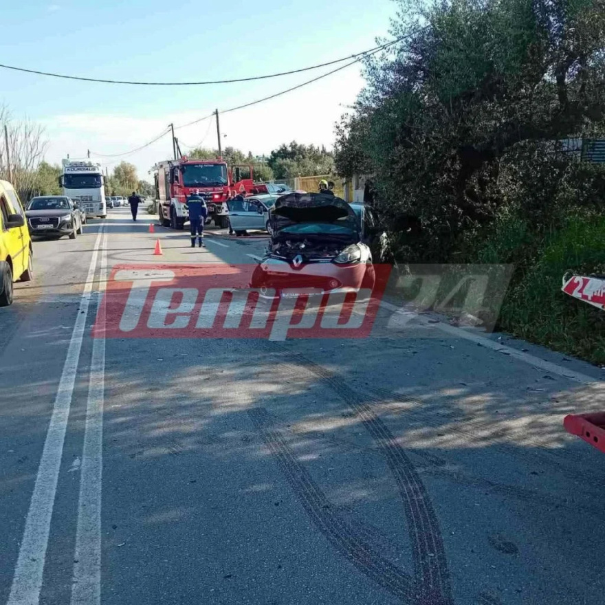 Δύο τραυματίες μετά από τροχαίο στην παλαιά εθνική οδό Πατρών-Πύργου