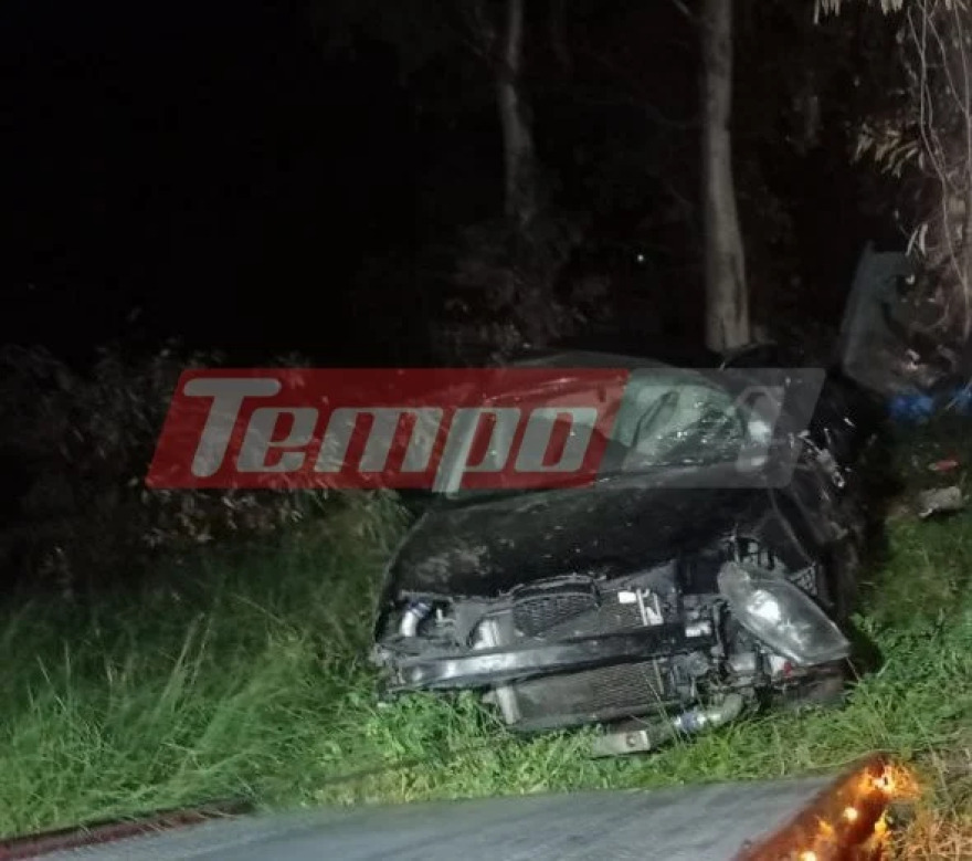 Σοβαρό τροχαίο στην Πάτρα: ΙΧ «καρφώθηκε» σε δέντρα, στο νοσοκομείο ο οδηγός, δείτε εικόνες