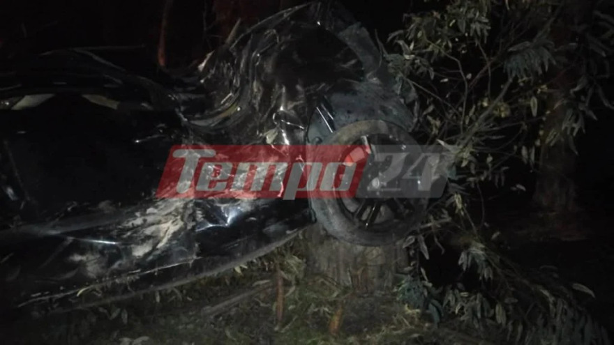 Σοβαρό τροχαίο στην Πάτρα: ΙΧ «καρφώθηκε» σε δέντρα, στο νοσοκομείο ο οδηγός, δείτε εικόνες