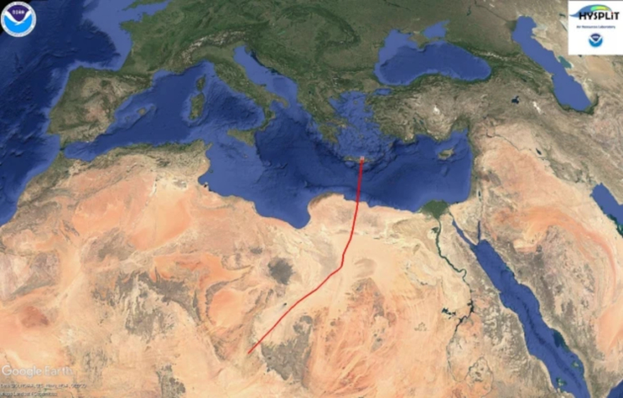 Ιστορικό ρεκόρ αφρικανικής σκόνης στην Κρήτη, oι συγκεντρώσεις ξεπέρασαν 75 φορές το όριο ασφαλείας 