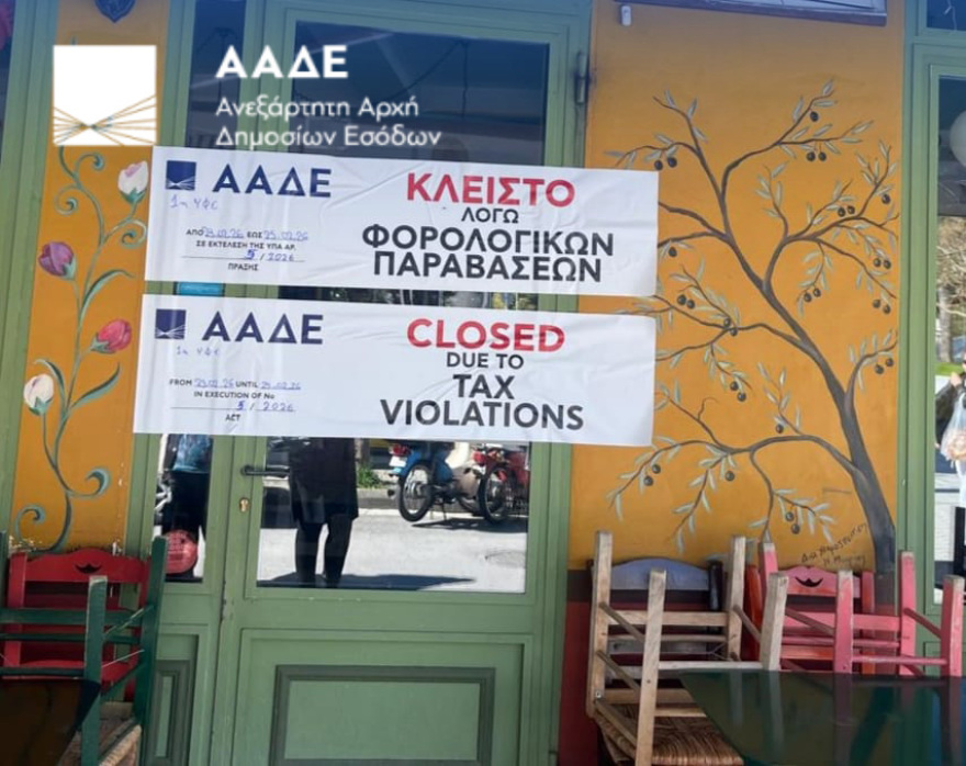 ΑΑΔΕ: 8.000 φορολογικοί έλεγχοι αποκάλυψαν αδήλωτες συναλλαγές ύψους 5,6 εκατ. ευρώ και 50.000 παραβάσεις στο Α΄ τρίμηνο 2026