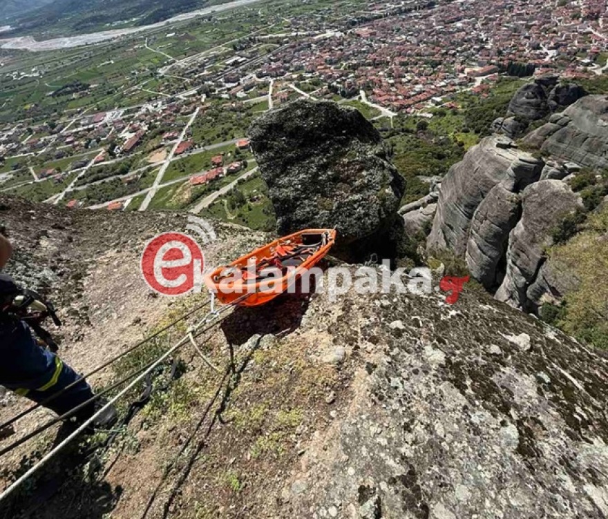 Γυναίκα έπεσε από το βράχο της μονής του Αγίου Στεφάνου στα Μετέωρα