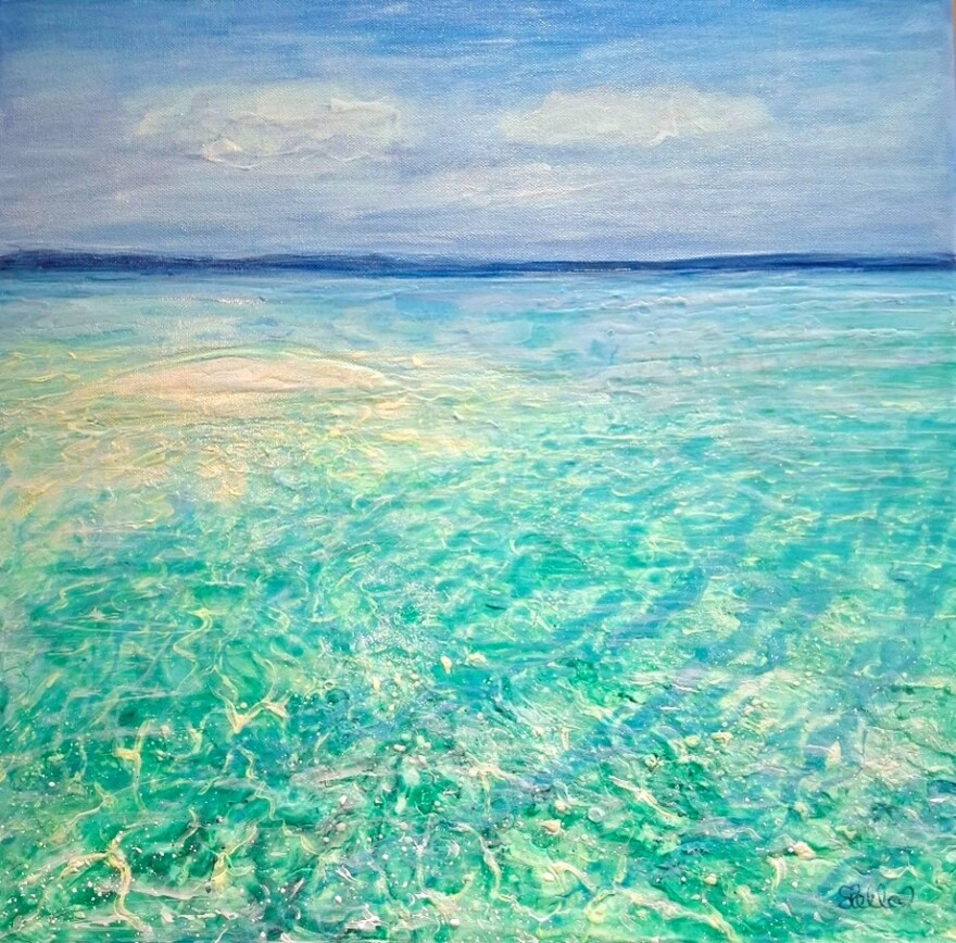 Tsantilis Art Gallery: Το μαγευτικό μπλε του Αιγαίου αποτυπώνεται στα έργα της έκθεσης της Stella Sevastopoulos