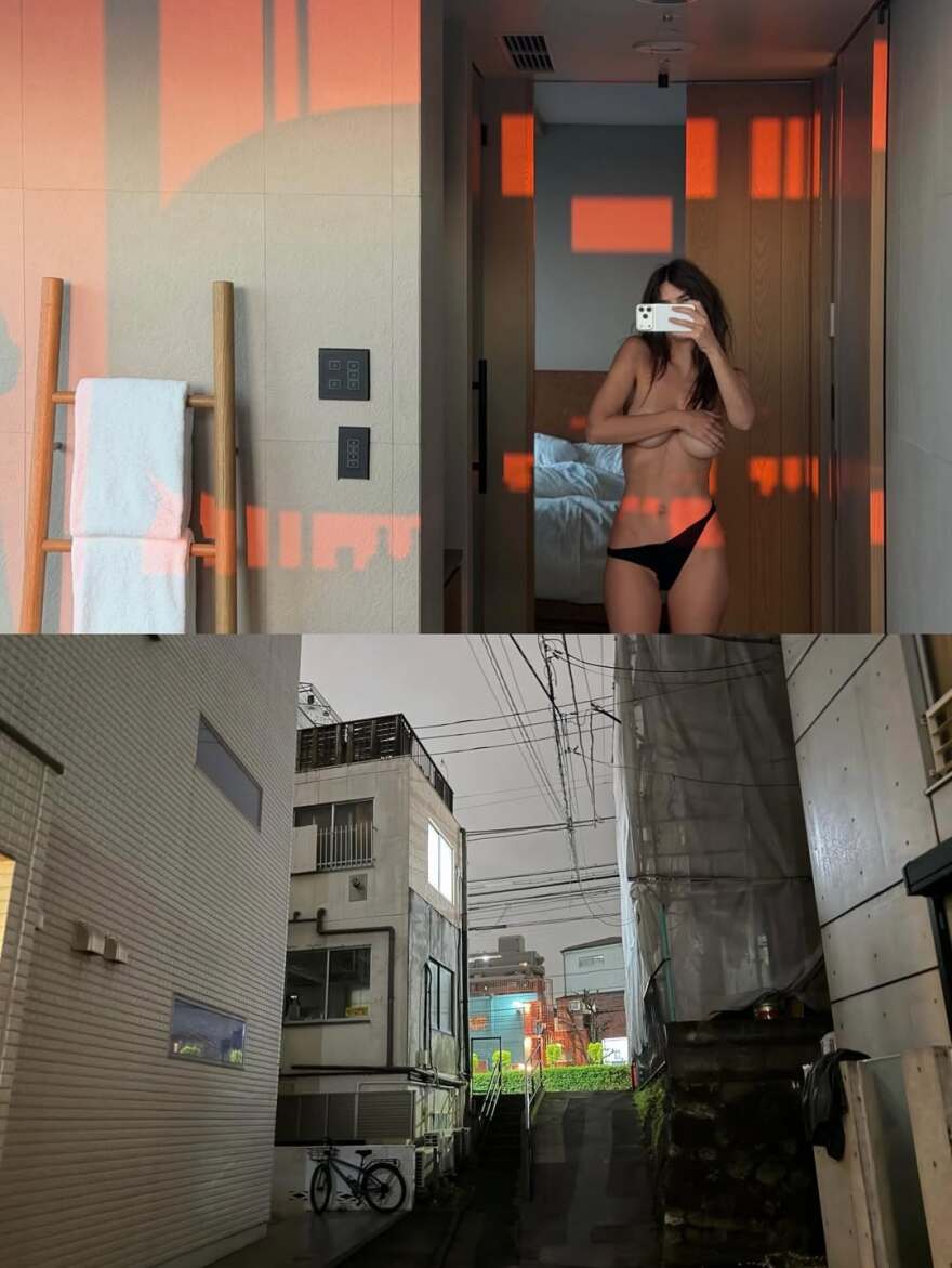 Η τόπλες φωτογραφία της Έμιλι Ραταϊκόφσκι από το ταξίδι της στην Ιαπωνία με τον Ρομέν Γαβρά