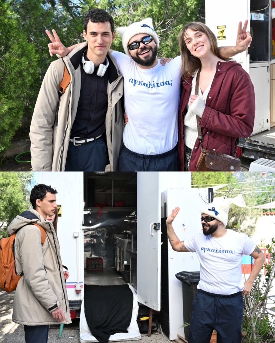 Ο Ακύλας εισβάλλει σε σειρά της ΕΡΤ, δείτε φωτογραφίες από τα γυρίσματα