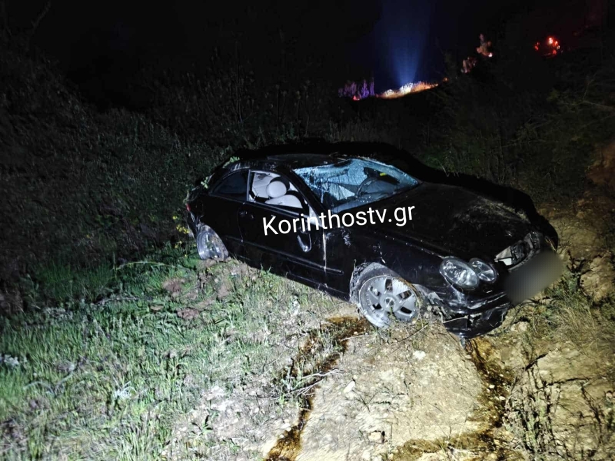 Αλώβητος ο οδηγός που έπεσε σε γκρεμό 70 μέτρων στην Κορινθία, δείτε φωτογραφίες  