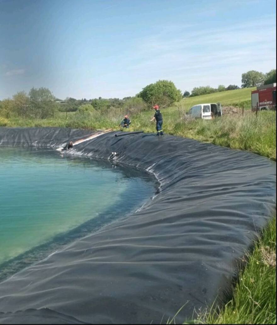 Διάσωση έξι σκύλων από ταμιευτήρα άρδευσης στην Κατερίνα, δείτε βίντεο και φωτογραφίες