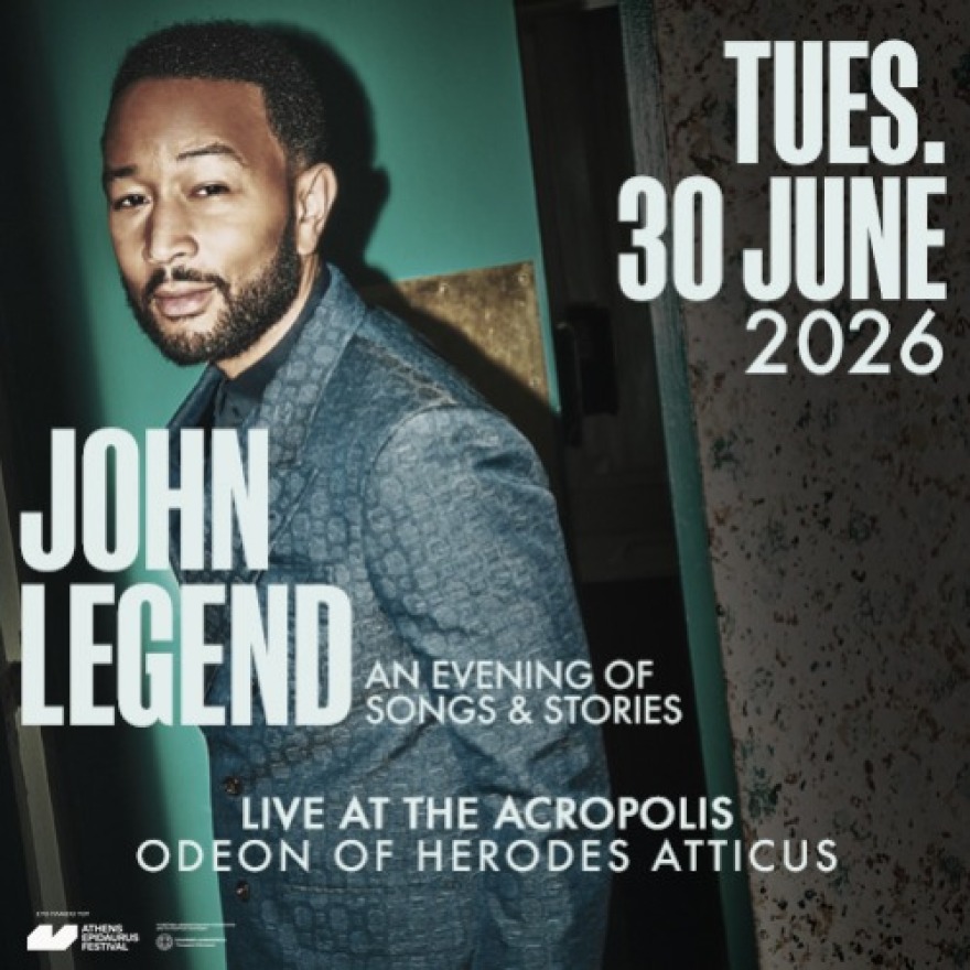 John Legend: Ρίχνει την «αυλαία» στο Ηρώδειο με το πιάνο του
