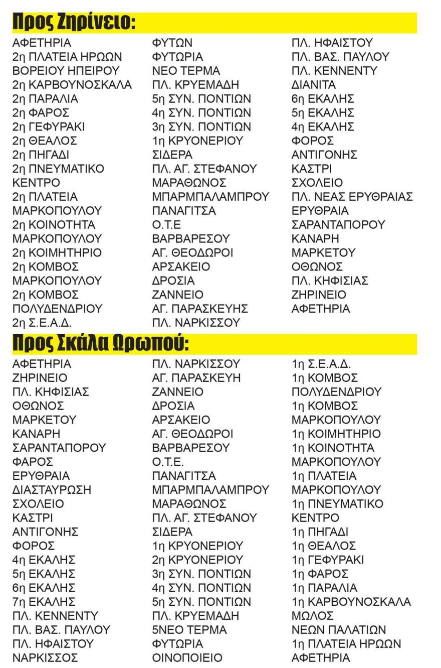 Ξεκινά νέα λεωφορειακή γραμμή: Το 510 θα πηγαίνει από την Κηφισιά στον Ωρωπό