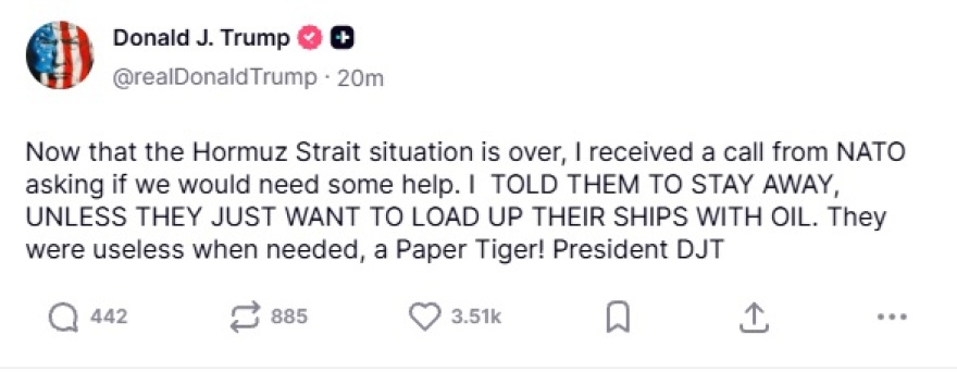 Νέα επίθεση Τραμπ στο ΝΑΤΟ: Με ρώτησαν αν θέλουμε βοήθεια, τους είπα να μείνουν μακριά, ήταν άχρηστοι όταν τους θέλαμε