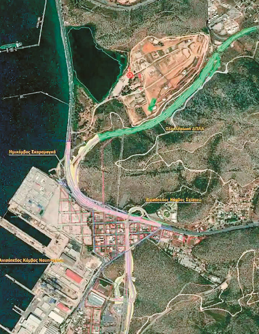 To σχέδιο για τριπλό bypass στον Κηφισό μέσω Σκαραμαγκά ενάντια στο κυκλοφοριακό της Αθήνας