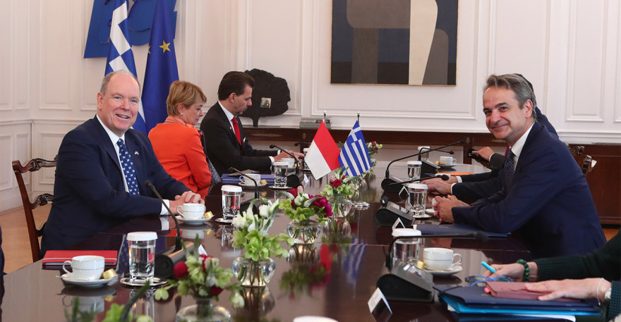 Στο Μαξίμου για συνάντηση με τον Μητσοτάκη ο πρίγκιπας Αλβέρτος του Μονακό