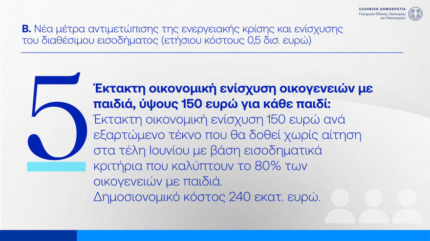 Δείτε live την εξειδίκευση των μέτρων: Στα 300 ευρώ η στήριξη στους συνταξιούχους κάθε Νοέμβριο, διευρύνονται τα κριτήρια