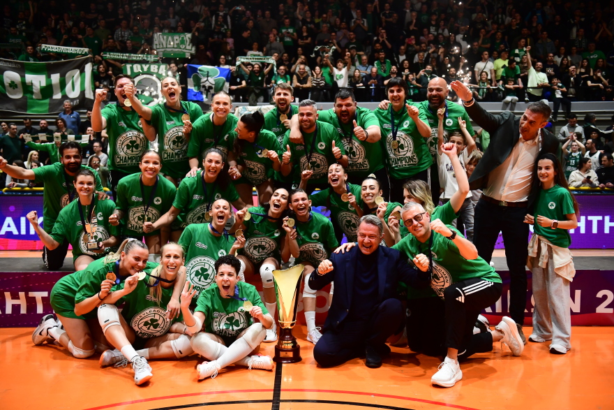 Πρωταθλητής Ελλάδας στο βόλεϊ γυναικών ο Παναθηναϊκός, 3-0 τον ΖΑΟΝ στον 3ο τελικό, βίντεο και φωτογραφίες 