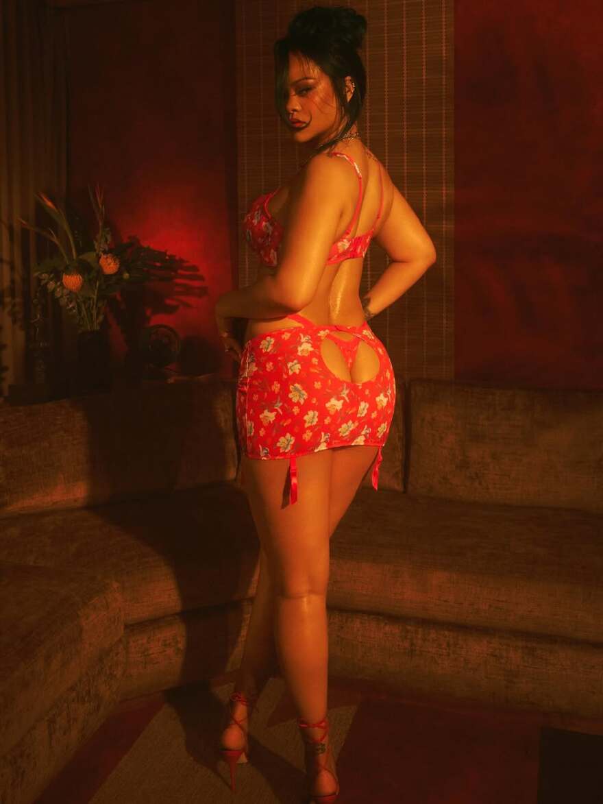 Η Ριάνα σε μία πολύ σέξι φωτογράφιση: Οι αποκαλυπτικές πόζες με φλοράλ εσώρουχα