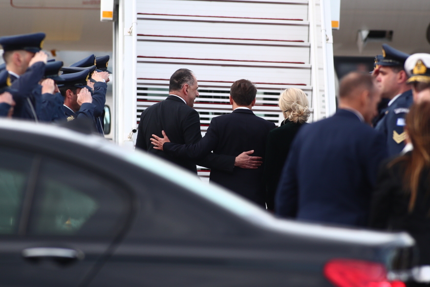 Αναχώρησε από την Αθήνα το ζεύγος Μακρόν