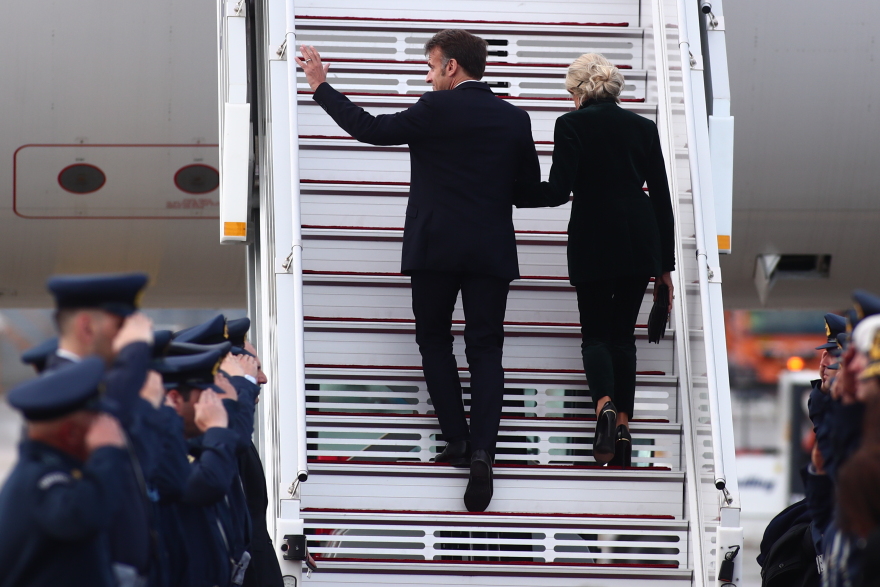 Αναχώρησε από την Αθήνα το ζεύγος Μακρόν
