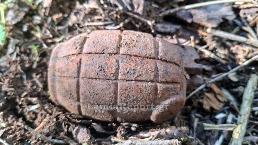 Ξυλοκόποι εντόπισαν χειροβομβίδα σε δάσος  έξω από το χωριό Νόστιμο Ευρυτανίας