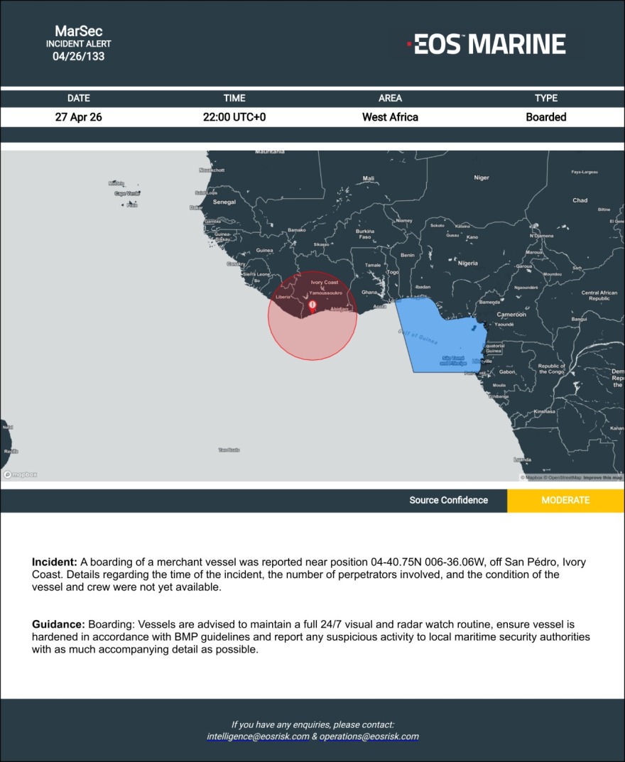 Διπλό σήμα κινδύνου για τη ναυτιλία: Πειρατεία στη Δυτική Αφρική και πλήγματα στη Μαύρη Θάλασσα