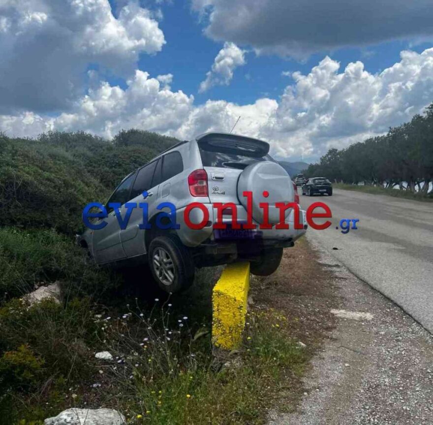 Τροχαίο ατύχημα στην Εύβοια: Οδηγός τζιπ έχασε τον έλεγχο και βγήκε εκτός δρόμου, δείτε εικόνες