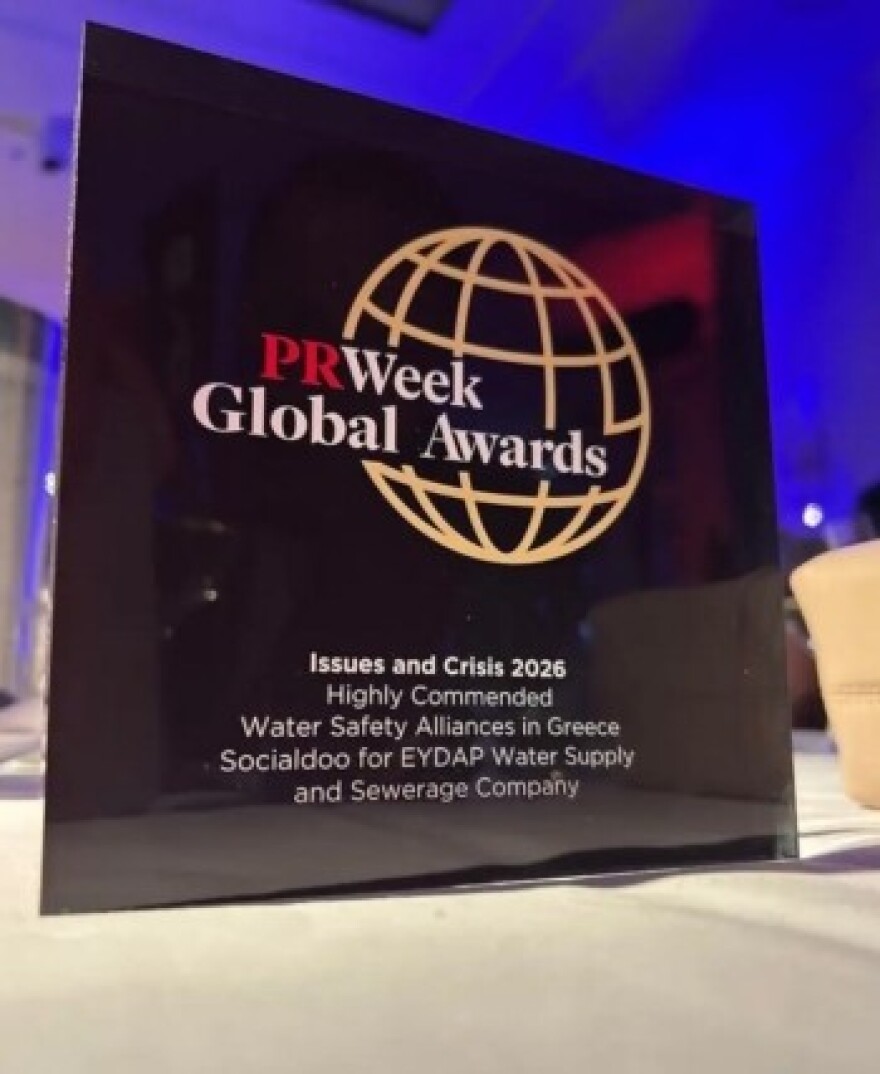 SOCIALDOO: Διεθνής διάκριση στα PR Week Global Awards στο Λονδίνο