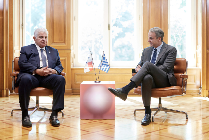 Συνάντηση Μητσοτάκη - Μουλίνο: Ελλάδα και Παναμάς εμβαθύνουν τη συνεργασία σε τουρισμό και ναυτιλία