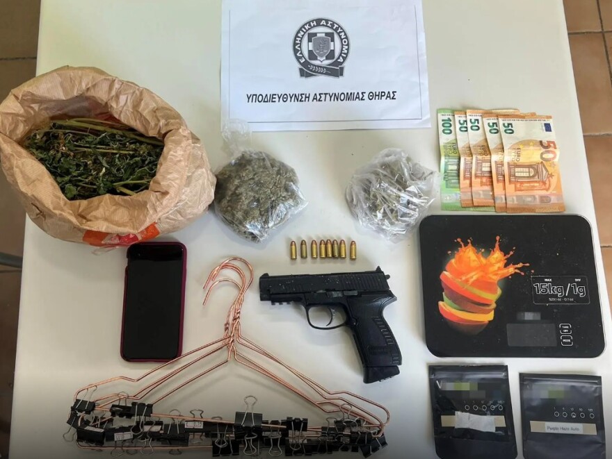 Αστυνομική επιχείρηση στη Σαντορίνη, εντοπίστηκαν 26 δενδρύλλια κάνναβης, δύο συλλήψεις, δείτε βίντεο