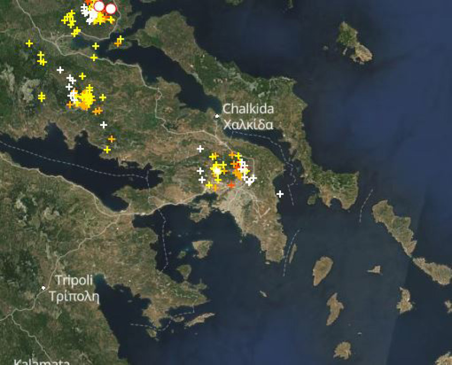 Καταιγίδες με πολλούς κεραυνούς και χαλάζι στα βορειοανατολικά της Αττικής, οι περιοχές που θα χτυπήσει η κακοκαιρία