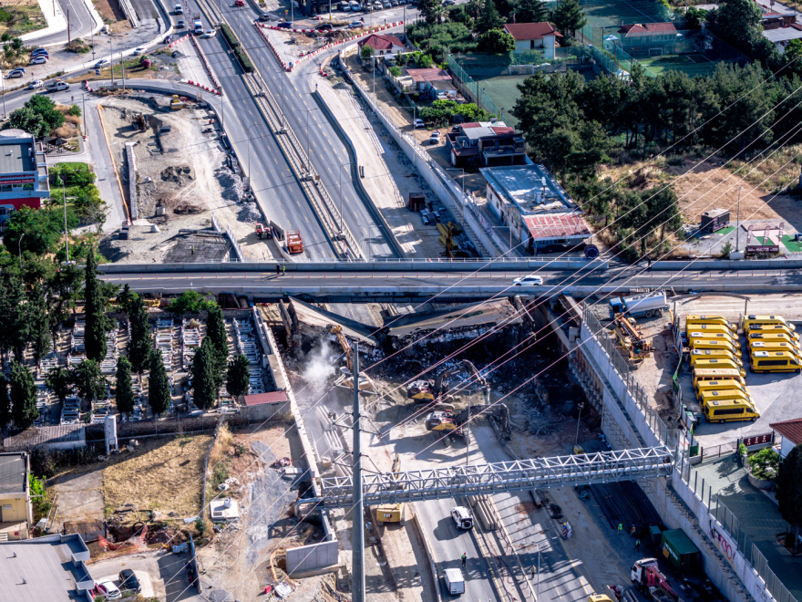 Θεσσαλονίκη: Σε εξέλιξη η κατεδάφιση της γέφυρας Πανοράματος λόγω Flyover, κυκλοφοριακές ρυθμίσεις στον Περιφερειακό