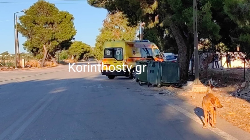 Σοβαρό τροχαίο στο Λουτράκι: Αυτοκίνητο συγκρούστηκε με ασθενοφόρο, δύο τραυματίες