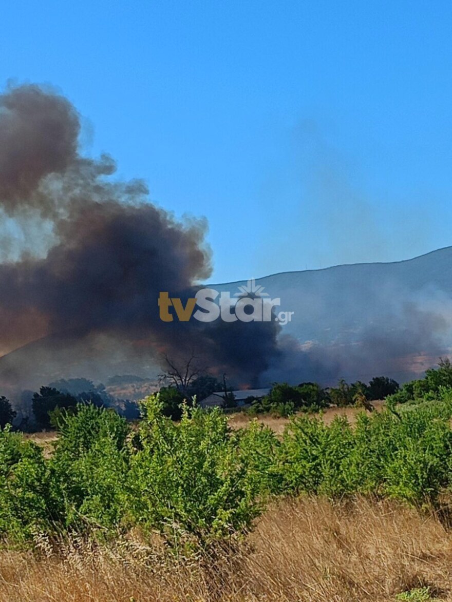 Φωτιά τώρα στη Μαριολάτα Φωκίδας, σηκώθηκαν τρία εναέρια