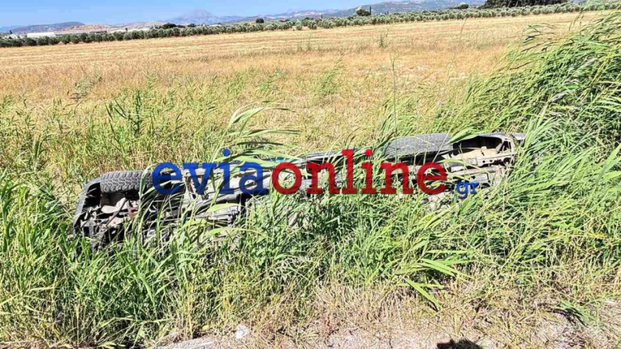 Τροχαίο στην Εύβοια με αυτοκίνητο που τούμπαρε, ο ηλικιωμένος οδηγός νοσηλεύεται
