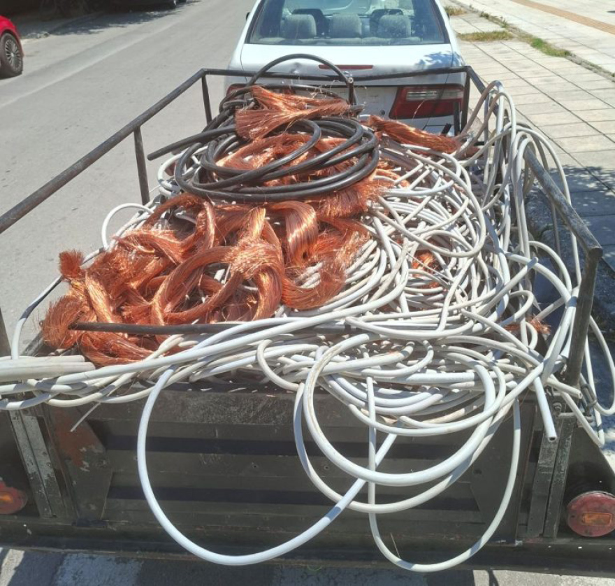 Εξαρθρώθηκε σπείρα που έκλεβε καλώδια στις Σέρρες, άνω των 125.000 ευρώ η λεία τους