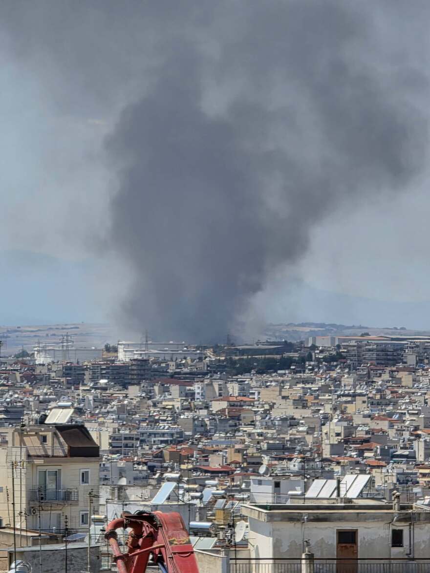 Φωτιά στα Διαβατά Θεσσαλονίκης, 112 για ετοιμότητα στους κατοίκους