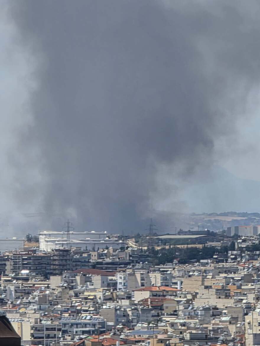 Φωτιά στα Διαβατά Θεσσαλονίκης, 112 για ετοιμότητα στους κατοίκους